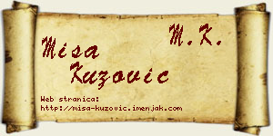 Miša Kuzović vizit kartica